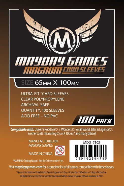 Mayday Games Magnum Card Sleeves 100ct - 65X100MM